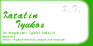 katalin tyukos business card